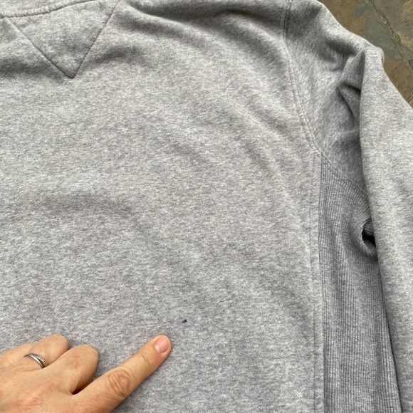 Tommy Hilfiger TOMMY JEANS Womens Gray Tie Ribbed Hoodie Medium - Picture 5 of 7